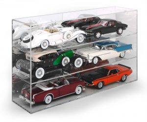Auto World Ten-Car Acrylic Display Case For 1:24/1:25 Scale Vehicles