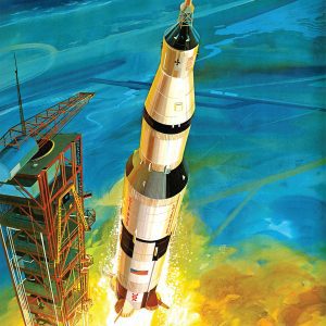 AMT Saturn V Rocket 1:200 Scale Model Kit