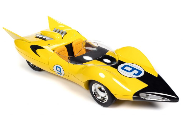 AUTO WORLD SPEED RACER SHOOTING STAR WITH RACER X FIGURE 1:18 SCALE ...