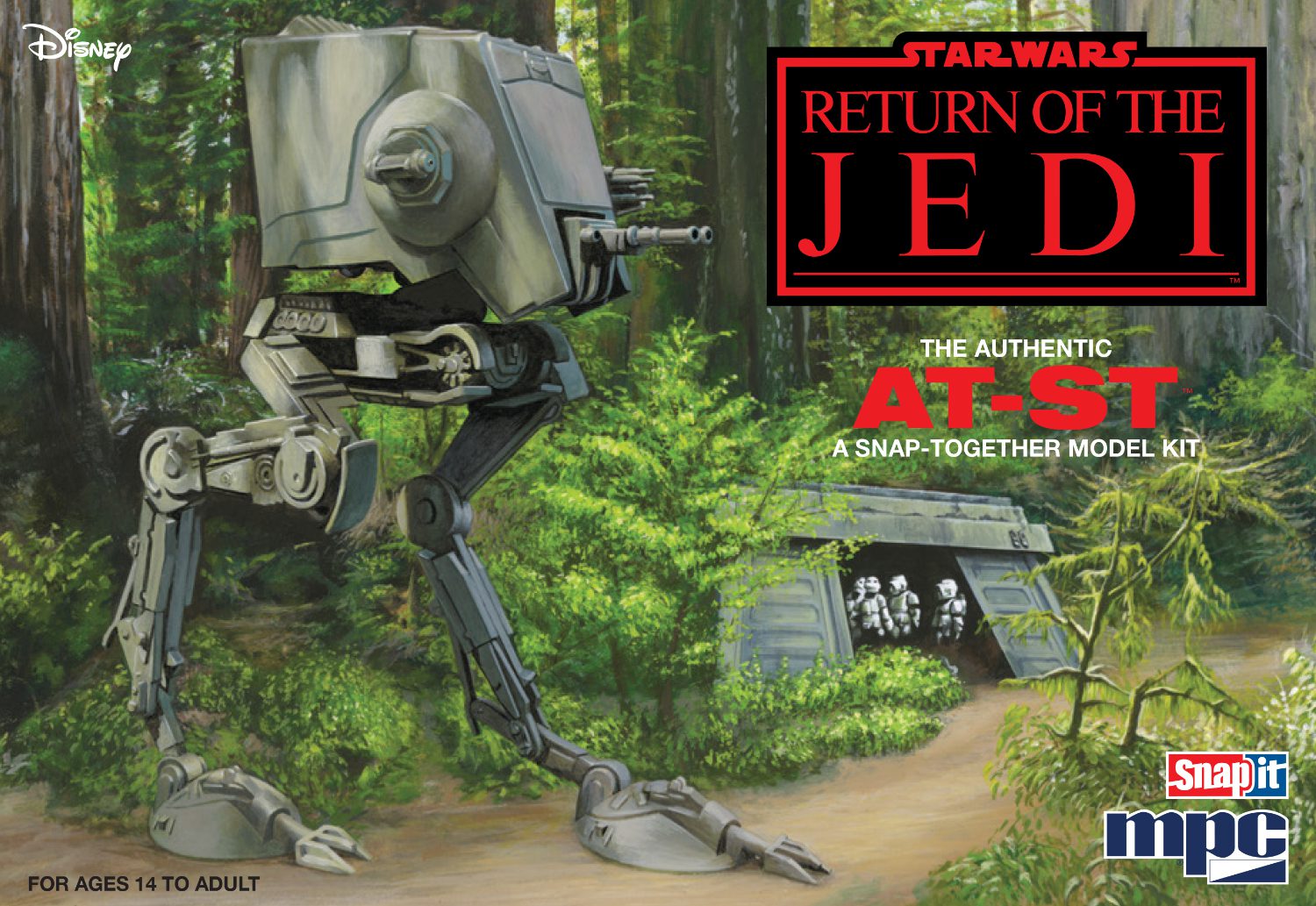 MPC STAR WARS: RETURN OF THE JEDI AT-ST WALKER 1:100 SCALE MODEL