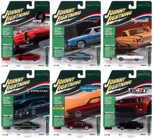 JOHNNY LIGHTNING MUSCLE CARS USA 2022 RELEASE 2 SET A – 1:64