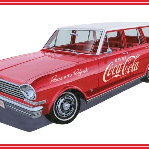 AMT 1963 CHEVY II NOVA WAGON W/CRATES COKE 1:25 SCALE MODEL KIT