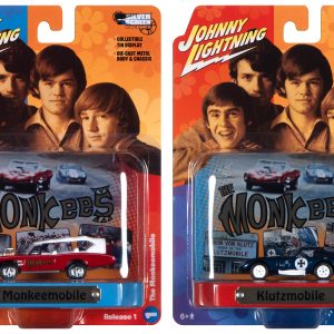 JOHNNY LIGHTNING SILVER SCREEN MACHINES DIORAMA 2023 RELEASE 1 THE MONKEES - 1:64 SCALE DIECAST