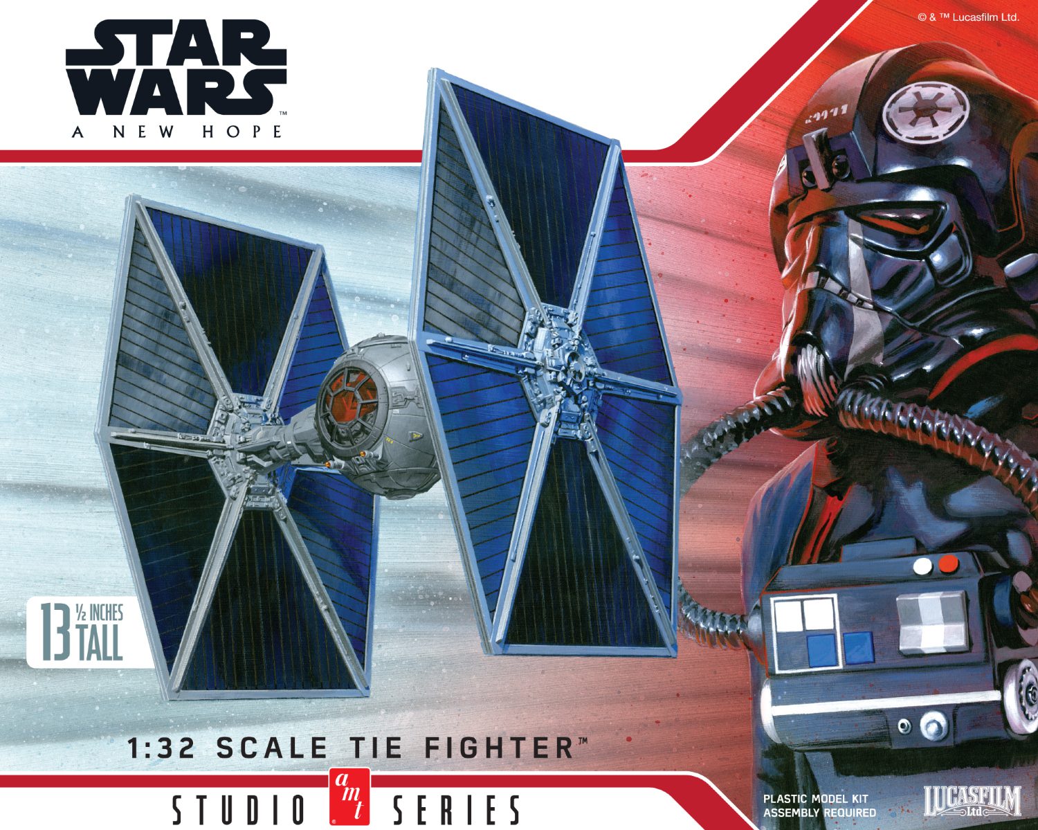 AMT STAR WARS: A NEW HOPE TIE FIGHTER 1:32 SCALE MODEL KIT | Round2
