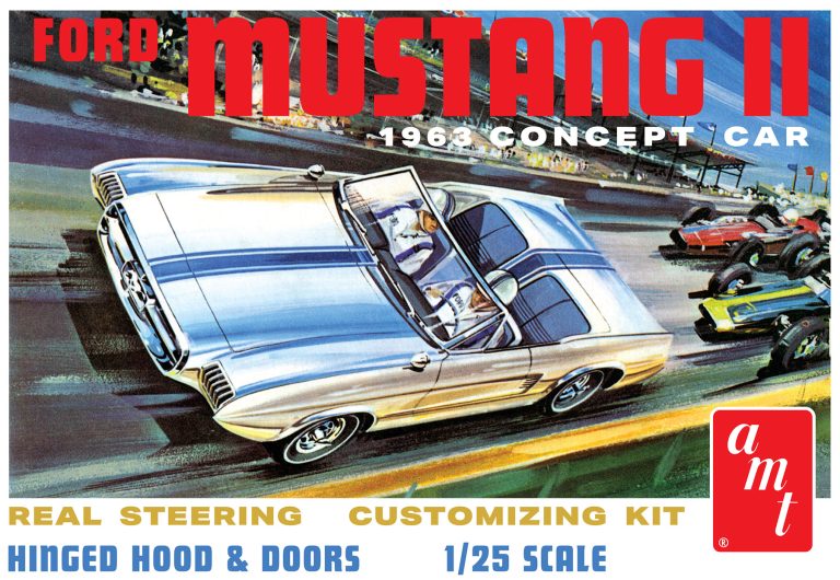 AMT 1963 Ford Mustang II Concept Car 1:25 Scale Model Kit | Round2