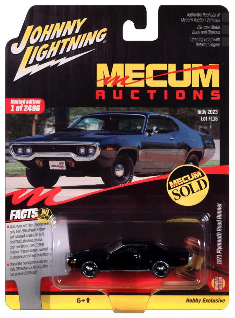 Johnny Lightning MECUM 1971 Plymouth Road Runner 1:64 Scale Diecast ...