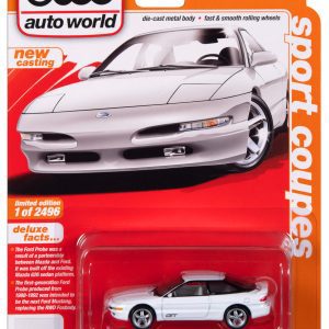 Auto World 1993 Ford Probe GT (Gloss White) 1:64 Diecast