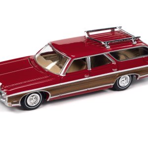 Auto World 1970 Chevy Kingswood (Cranberry Red) 1:64 Diecast