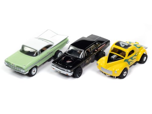 Auto World Thunderjet R2 Cars N Coffee HO Scale Slot Car - Set A