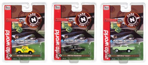 Auto World Thunderjet R2 Cars N Coffee HO Scale Slot Car - Set A