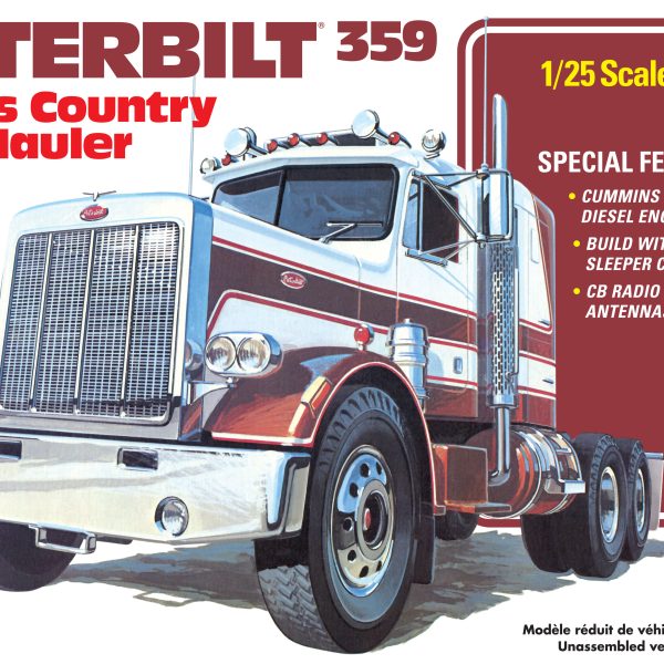 AMT Peterbilt 359 "Cross Country Hauler" 1:25 Scale Model Kit